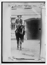 Helen Taft on horse c1900 Large Old Photo