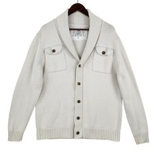 Guess Men s Light Beige 100% Cotton Cardigan ...