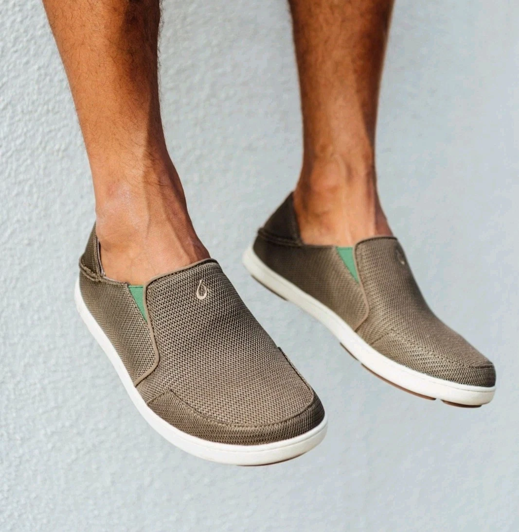 Olukai Men's Nohea Mesh Mustang/Lime Peel Slip-On Shoes, Fold Down Heel - Sz 12
Opens in a new windo