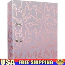 Metallic Design Folder 500 Sheets Thumb Hole Easy Access Office School New