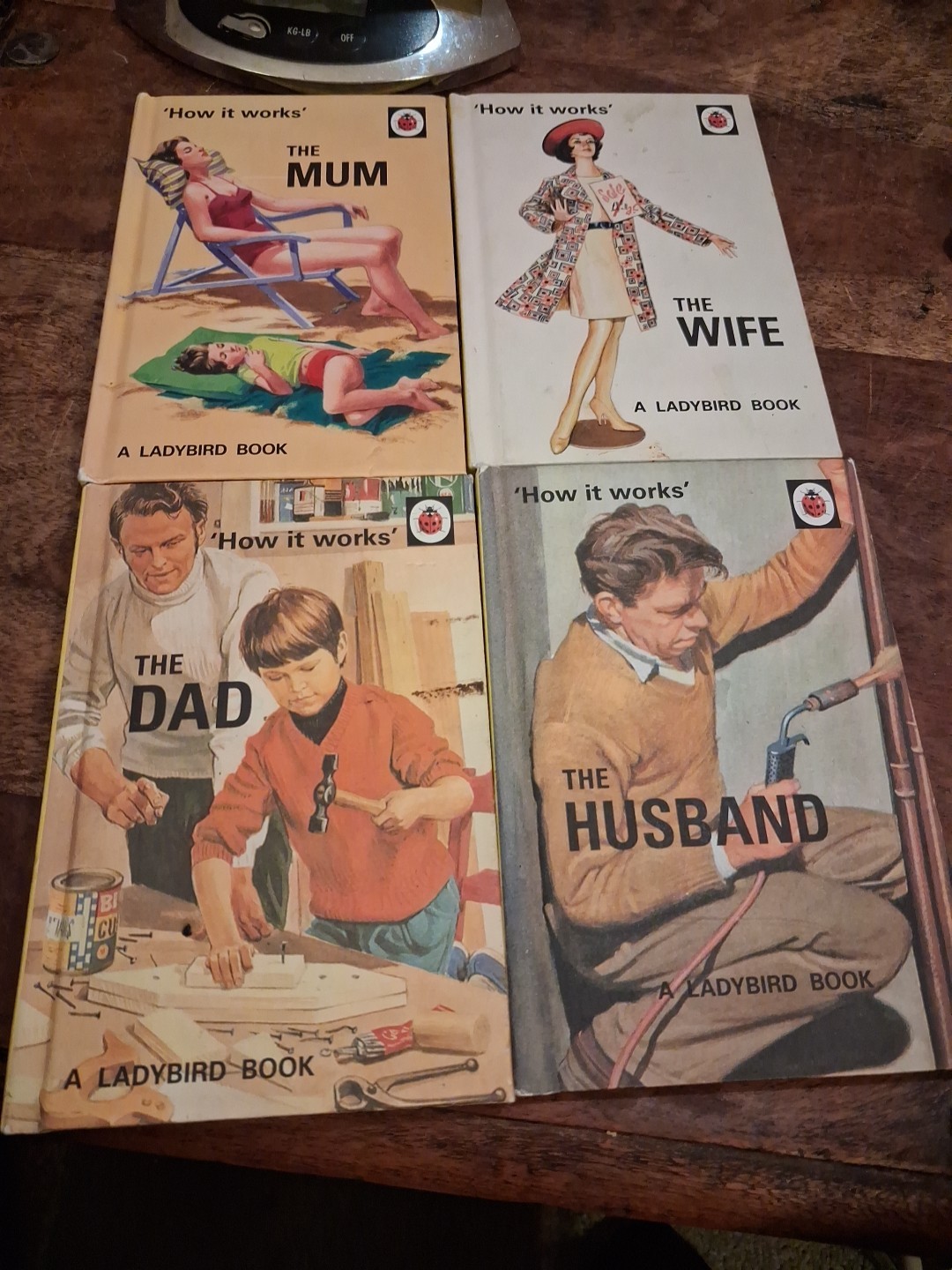 4 Ladybird Books - The Wife - The Husband - The Mum - The Dad