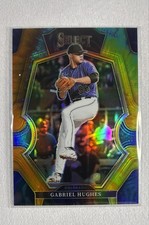 2023 Panini Select - Premier Level Gabriel Hughes #159 Tie-Dye Prizm /25 (RC)
