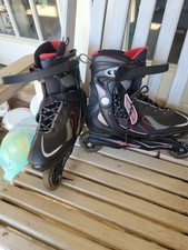 Bladerunner Advantage Pro Roller Blades Men Size 11 Black Red Inline Skates