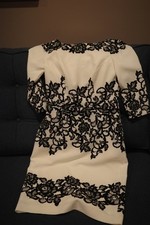 Adrianna Papell Black/White Dress Size 4