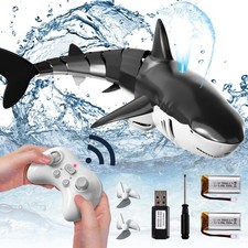 2.4Ghz Remote Control Shark Toys for Boys Kids, 1:18 Scale High Simulation Sh...