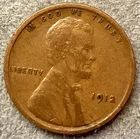 1912p  Lincoln Wheat Cent - [F] Fine - Better Grade ~ C027