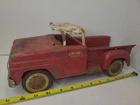 Vintage 1962  Tonka Step Side Pick Up Truck,  Red / White 1960s Toy Truck Parts