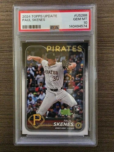 2024 Topps Update Paul Skenes RC Rookie #US288 Pirates PSA 10