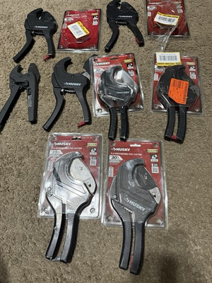 #ad SET OF 7 Husky 2 in. Ratcheting PVC Cutter 16PL0805 ASIS FOR PARTS READ $38.99