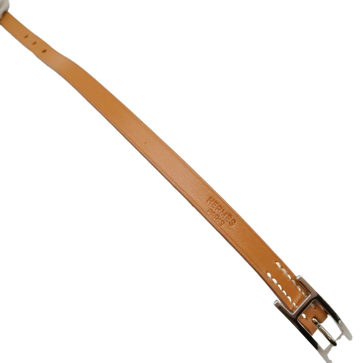 Authentic HERMES Hapi 3 Bracelet Light Brown Leather Authentic HERMES Hapi 3 Bracelet Light Brown Leather