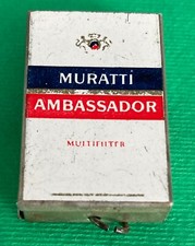 Muratti Ambassador PORTA CERINI in metallo anni '60