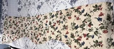 Vintage Waverly Home Fashions Scalloped Valance Orchard Trail Berry 22"x74"