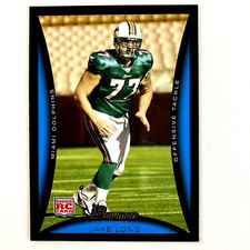 Jake Long 2008 Bowman Rookie Card #224 NFL Miami Dolphins. rookie card picture