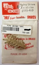 HO Scale  Cal-Scale 190-485 Steam Loco Pipe Unions Square & Round (16Pcs)