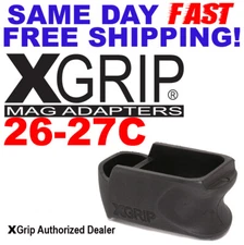 X-Grip XGGL26-27C for Glock19/23 Mag in Glock26/27 FAST FREE SAME DAY SHIPPING