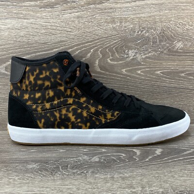 NEW Vans The Lizzie High Top Tortoise Dark Brown Black Skate Shoes 508357 MNS 13