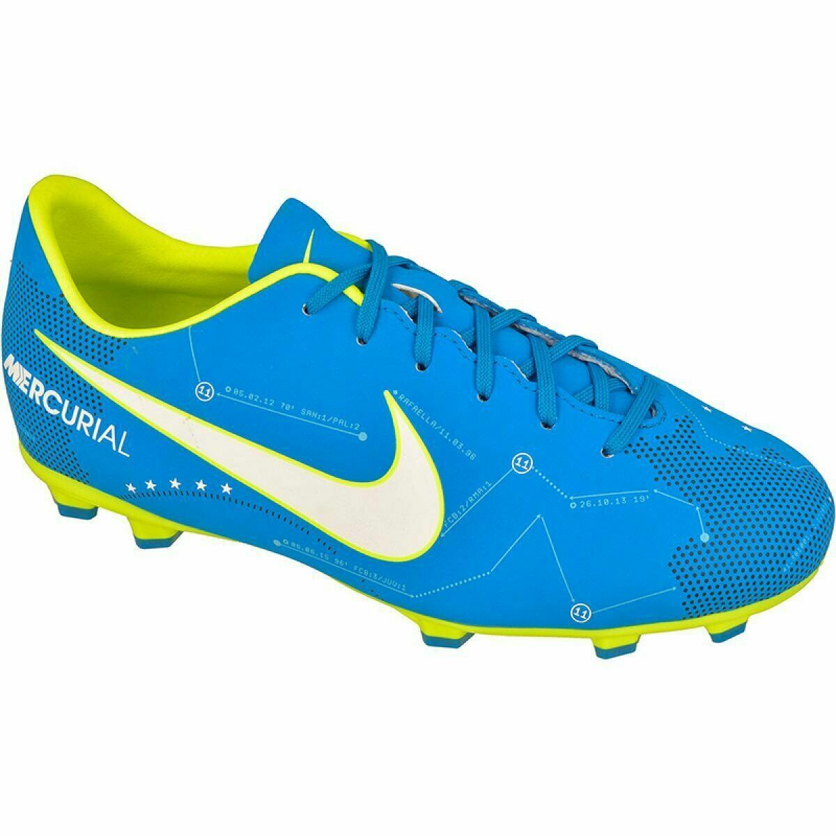 Nike Neymar Jr. Mercurial Victory VI FG Soccer Cleats BLUE Nike Neymar Jr. Mercurial Victory VI FG Soccer Cleats BLUE