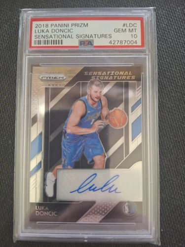 2018 Panini Prizm Luka Doncic Sensational Signatures PSA 10