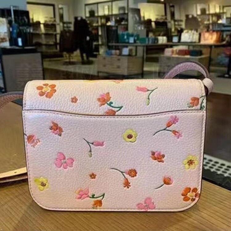 NWT COACH C8692 Mini Brynn Leather Crossbody Mystical Floral Print 