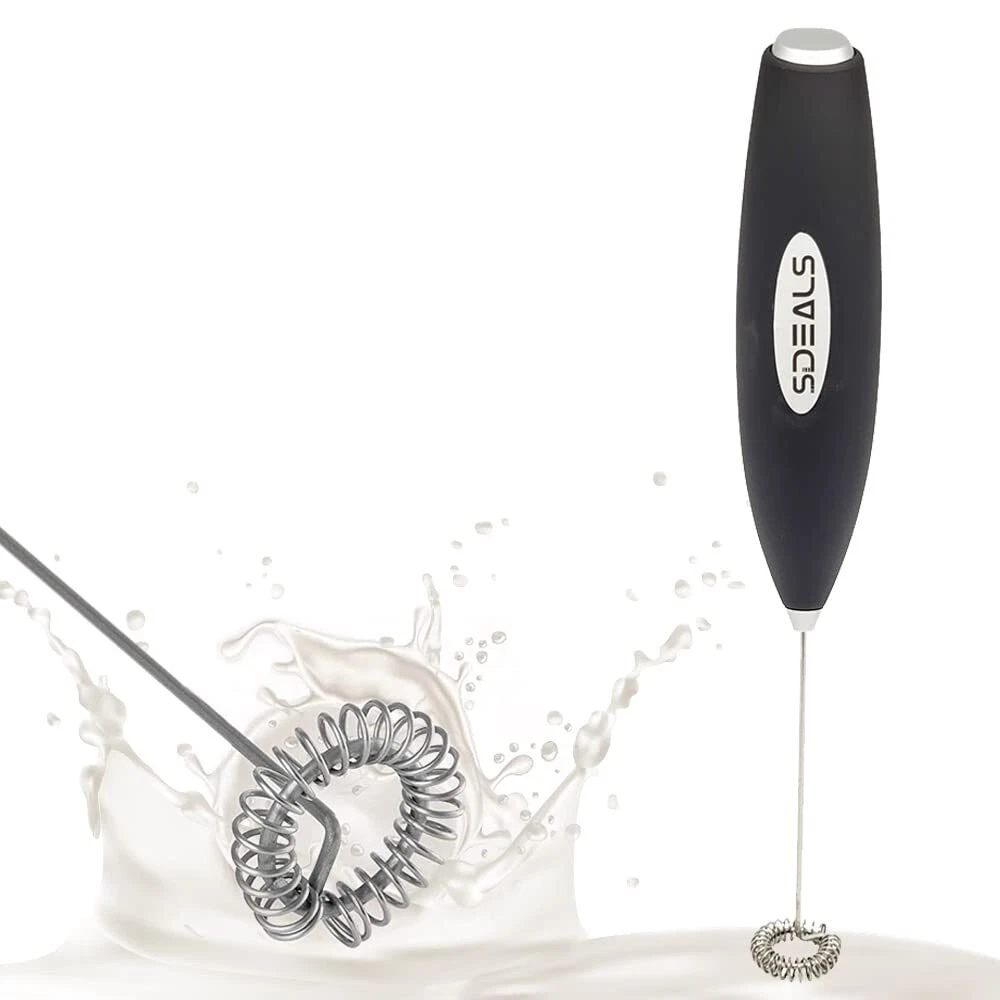 Milk Frother Handheld Mixer for Coffee Shakes Eggs and Sauces Portable