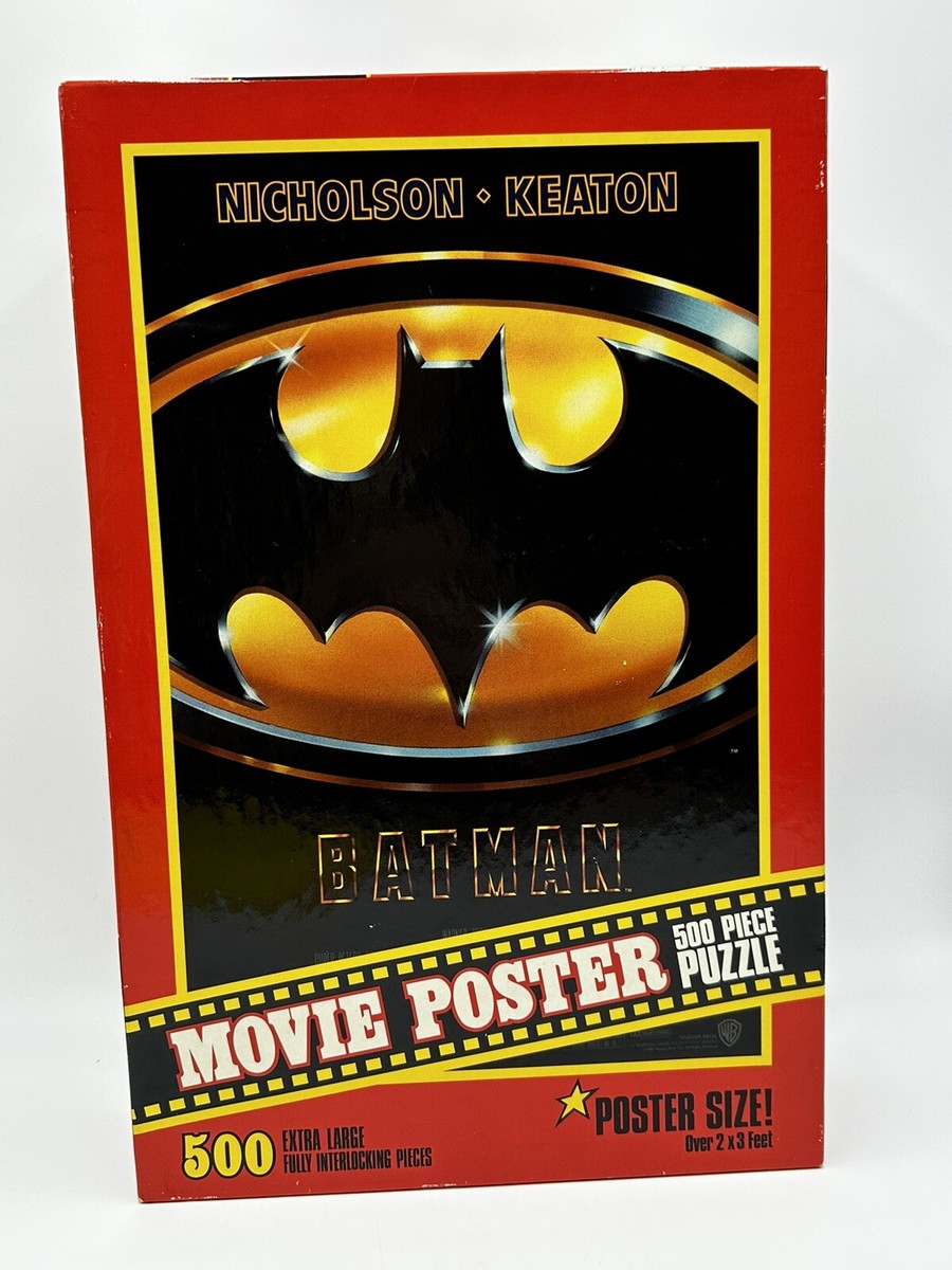 Vintage 1994 Milton Bradley Batman 500 Piece Movie Poster Jigsaw