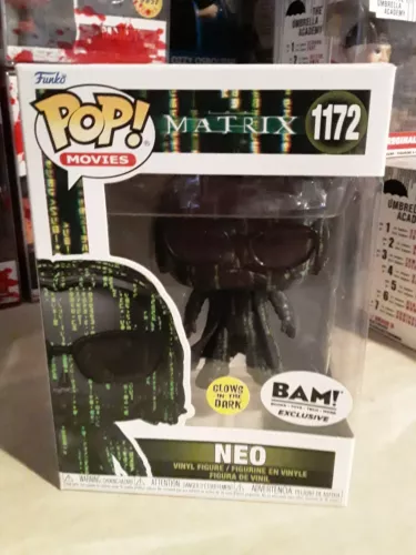 Funko Pop! Movies: The Matrix Neo #1172! Glow in the Dark! BAM EXCLUSIVE!