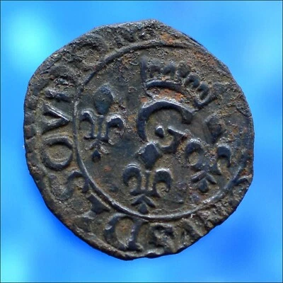 DOMBES LIARD GASTON 1649 RARE MONNAIE FÉODALE MONTPENSIER TRÉVOUX PRINCIPAUTÉ - Photo 1/4