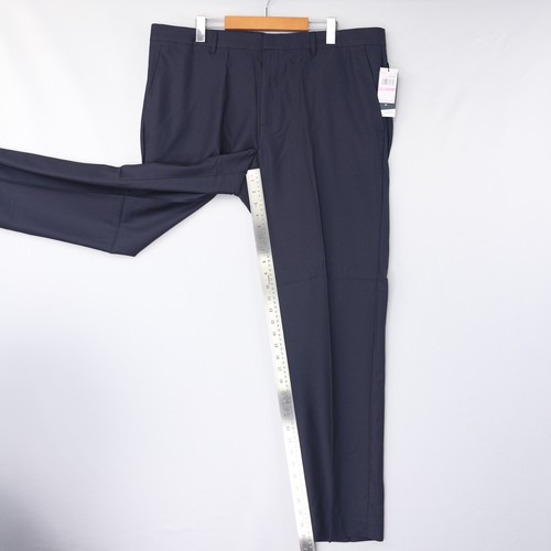 Perry Ellis Dress Pants Slim Fit Mid Rise Skinny Dark Navy Blue Mens Size NWT - Picture 52 of 58