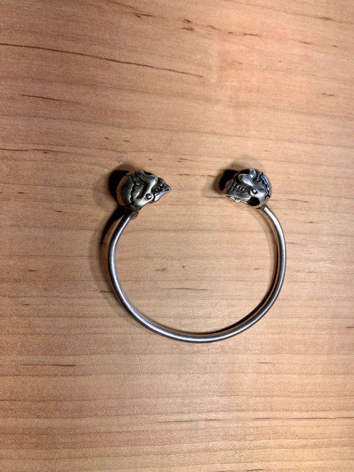 Double Skull Headed Bangle - image 2