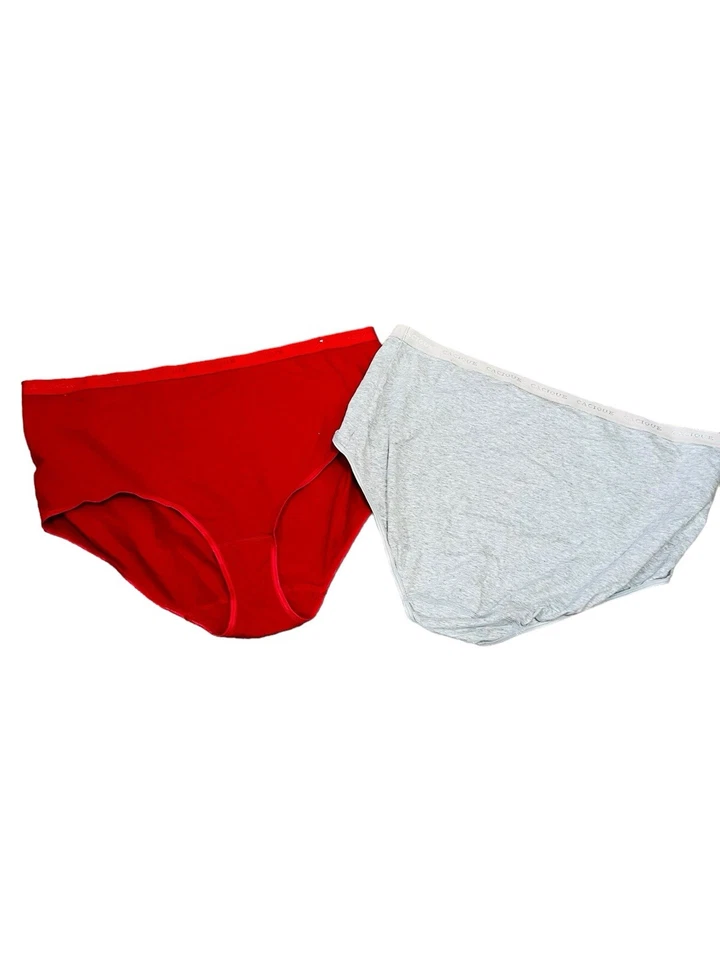 Cacique Mujer’s Bragas Talla 30 32 Rojo Gris Elástico Nuevo Sin Etiquetas Mezcla Algodón Elástico Foto 4 de 4