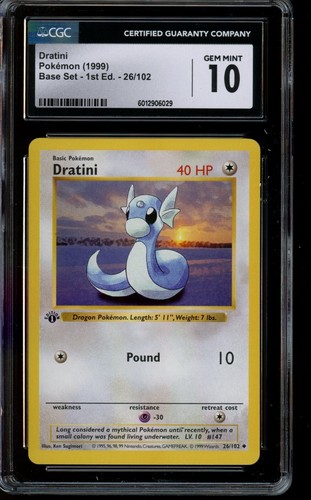 Dratini (1st Edition) graded CGC 10 for sale on eBay