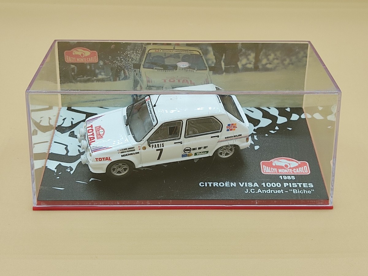 Miniature Citroën Visa 1000 Pistes #7 Rallye Monte-Carlo 1985 - Échelle 1:43, Métal