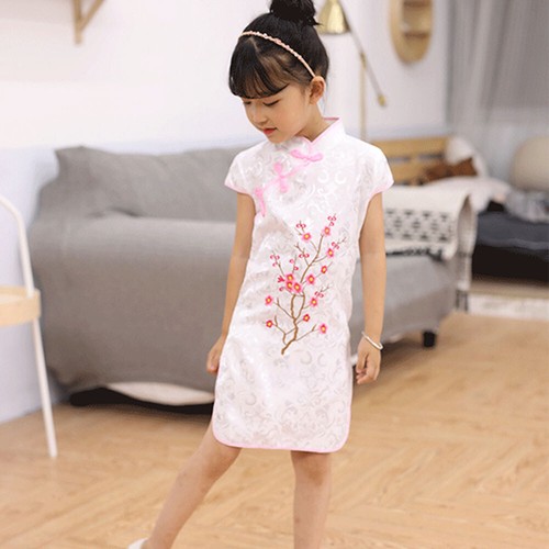 Chinese Cheongsam Children Dress Oriental Costume Princess Style Girl Dress New - Picture 10 of 16