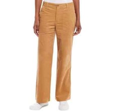 NWT Weatherproof Vintage Women's Pants Corduroy Wide-Leg Tan Size 12 50 3C588