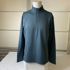 CUTS COZ Fleece 1/4 Zip Pullover Men's Size Large Petrol MF1005C