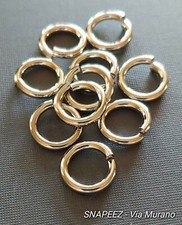 SNAPEEZ® II ULTRAPLATE® Imitation Rhodium Jump RIng 12mm (10 Pk). Made in USA.