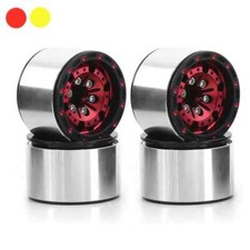 1.0" Metal Beadlock Wheel Hub Wheel Rim For 1/18 1/24 RC Crawler Car TRX4M Axial