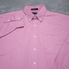 Daniel Cremieux Classics Shirt Mens Large Pink Solid Long Sleeve Button Down