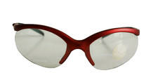 NWT Vintage 90's PC Semi-Rimless Z87 Safety Wrap Goggle M.Red 