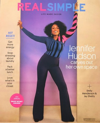 REAL SIMPLE Magazine  September 2023  Jennifer Hudson BRAND NEW