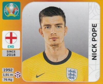 Panini Euro EM 2020 - 2021 Tournament Edition Sticker Nr. 403 Nick Pope