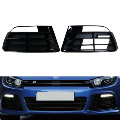 Front Bumper Fog Light Lamp Cover Grille For Volkswagen VW Scirocco R 2009-2014