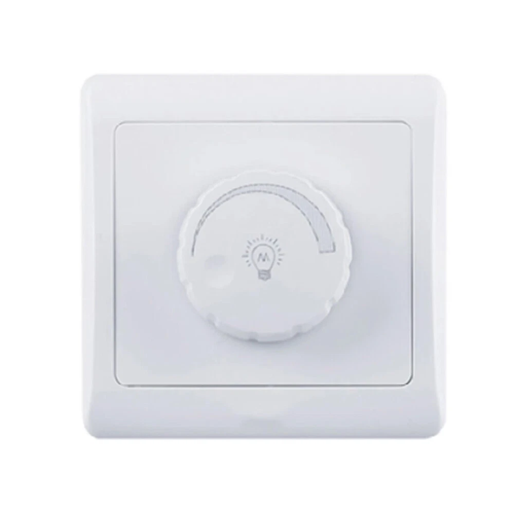 Home Concealed Dimmer Switch ABS Rotation 10A 86 Type Adjustable LED Light