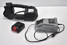 PAC Strapping Combo Tool w Battery & Battery Charger Heavy Duty BT3920 USED