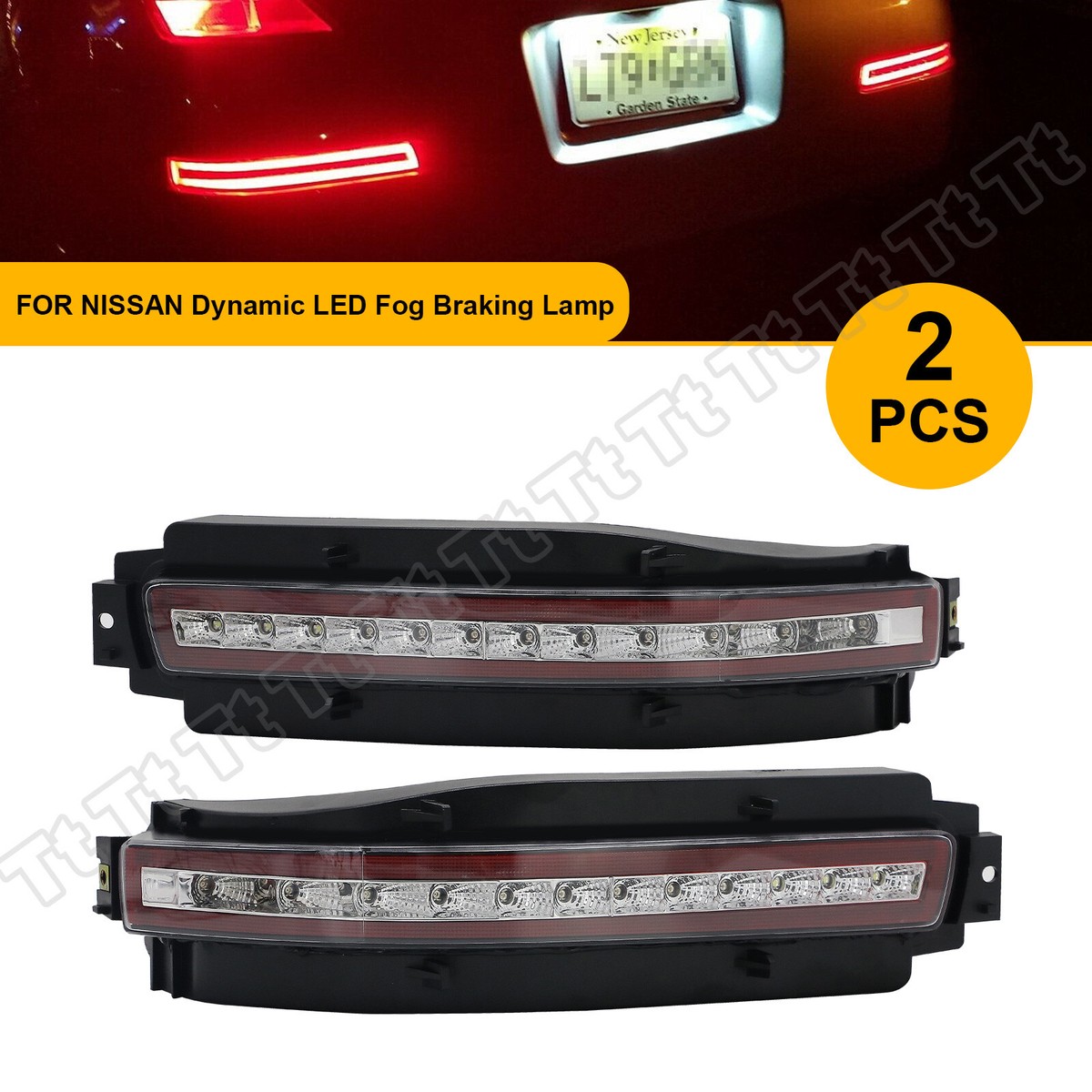 Sequential Rear Fog Tail Lights Turn Signal Brake Lamp For 03-09