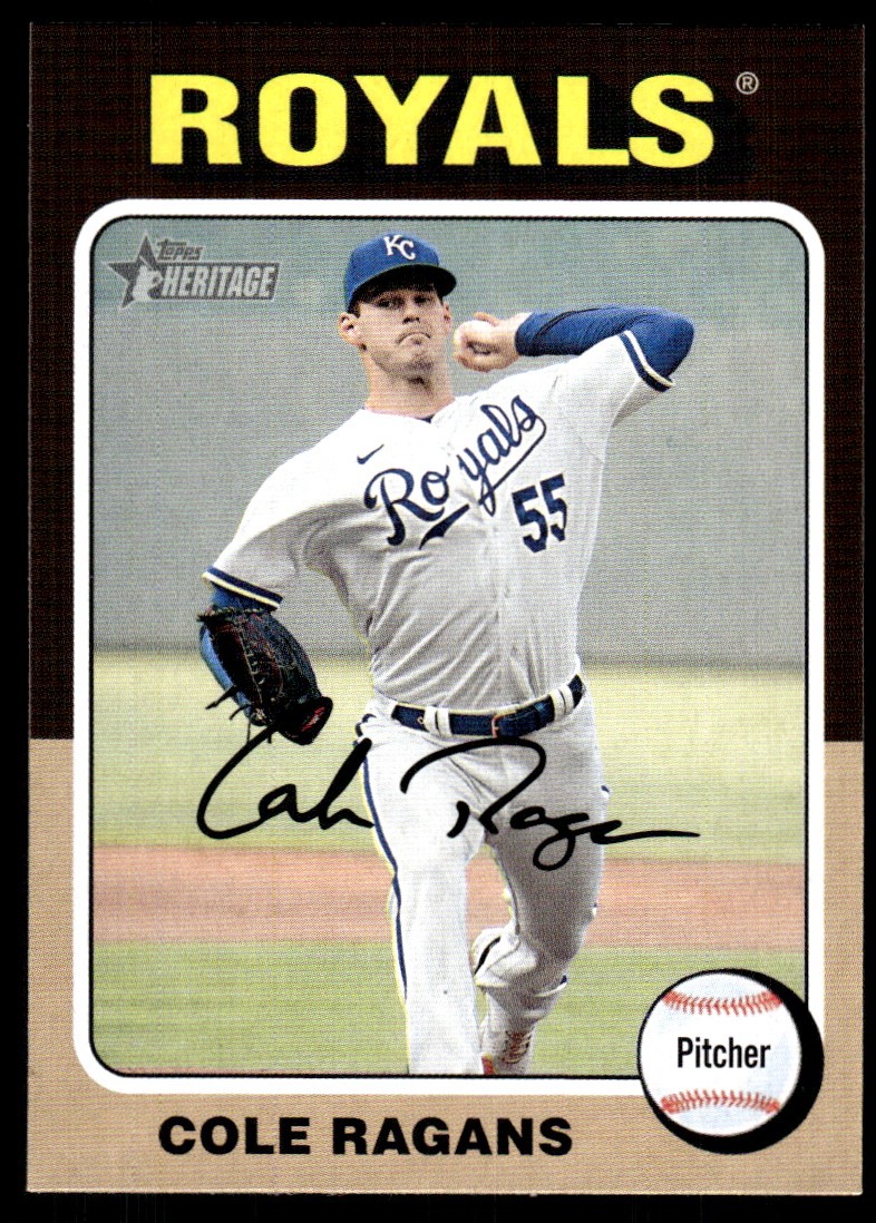 Cole Ragans 2024 Topps Heritage #120 Royals MLB READ FREE SHIPPING AutographDen
