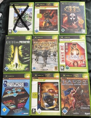 Original Xbox Spielepaket  8 Spiele  Halo 2, warrior, Fable, Rallisport usw..