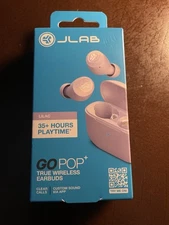 JLab Go POP+ True Wireless Bluetooth Earbuds, In-Ear Headphones. New, in box. 