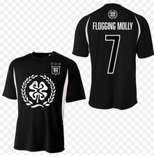 VTG Flogging Molly Band Shirt sz2XL RARE Jersey Soccer Irish Folk Punk Music Y2K