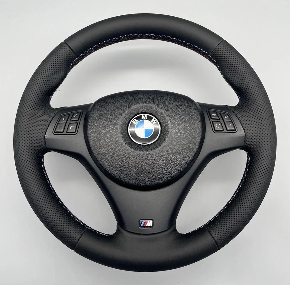 BMW M Steering Wheel Reupholstered NO SWAP BMW 3 Series E90 E91 E92 E93 1 Series E81 E82 E87 - Image 4 of 4